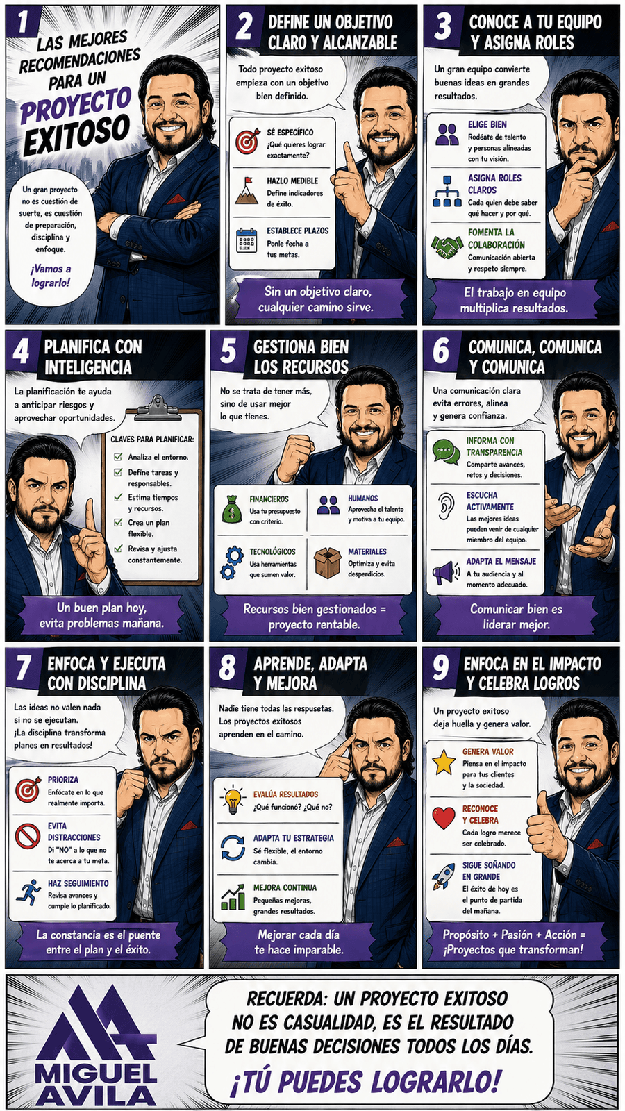 La mejores recomendaciones para un proyecto exitoso